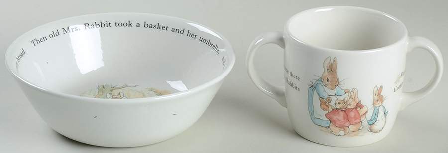 Peter Rabbit (2 Piece) Child's Set (CERCM1 & MUG2H) by Wedgwood-1