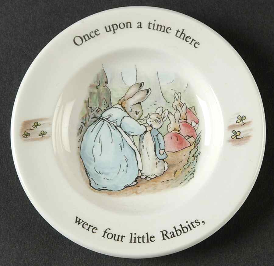 Peter Rabbit Miniature Plate by Wedgwood-1