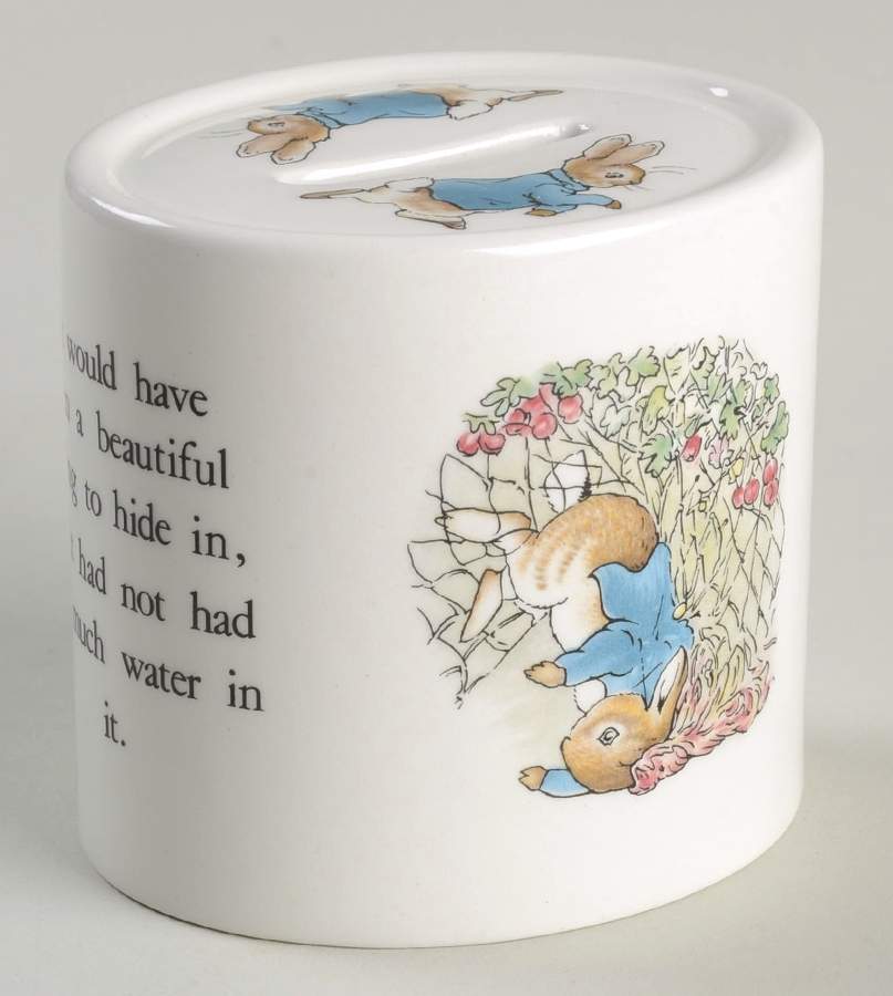 Peter Rabbit Oval Money Box by Wedgwood-1