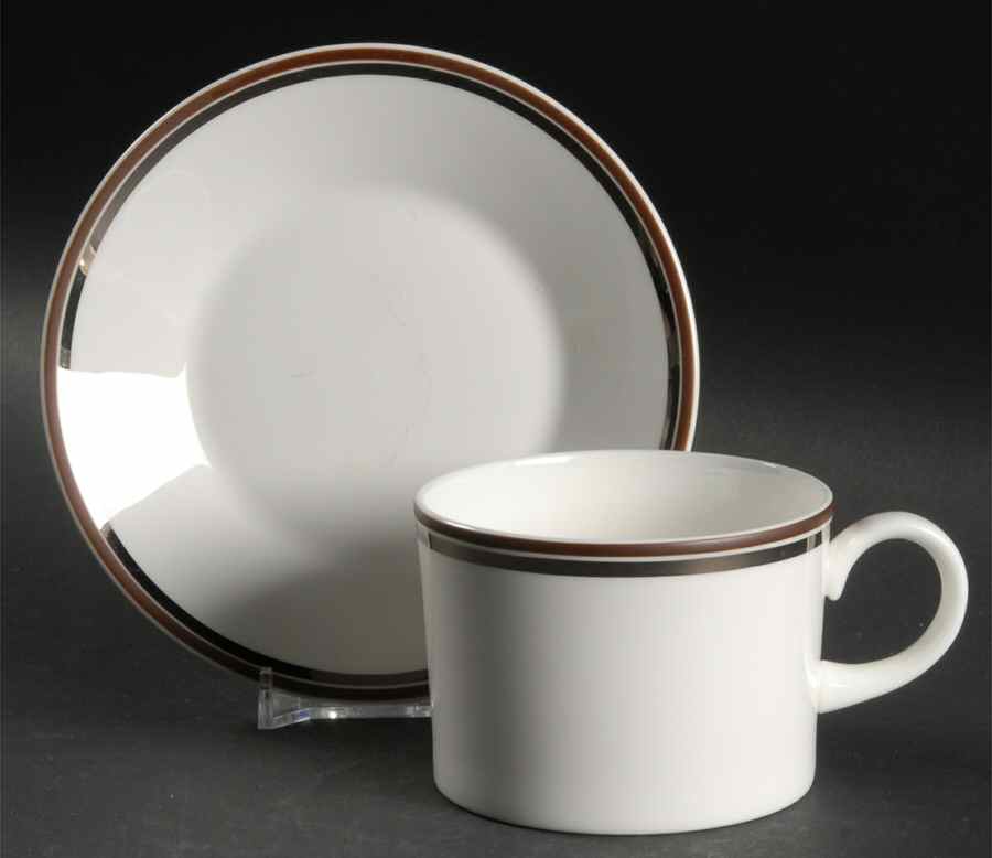 Perfection Flat Cup & Saucer Set by Wedgwood-1