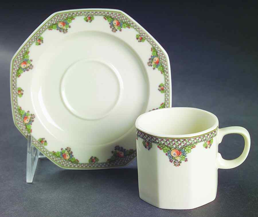 Pergola Flat Demitasse Cup & Saucer Set by Wedgwood-1