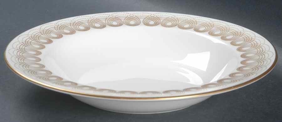 Persephone Gold Rim Soup Bowl by Wedgwood-1