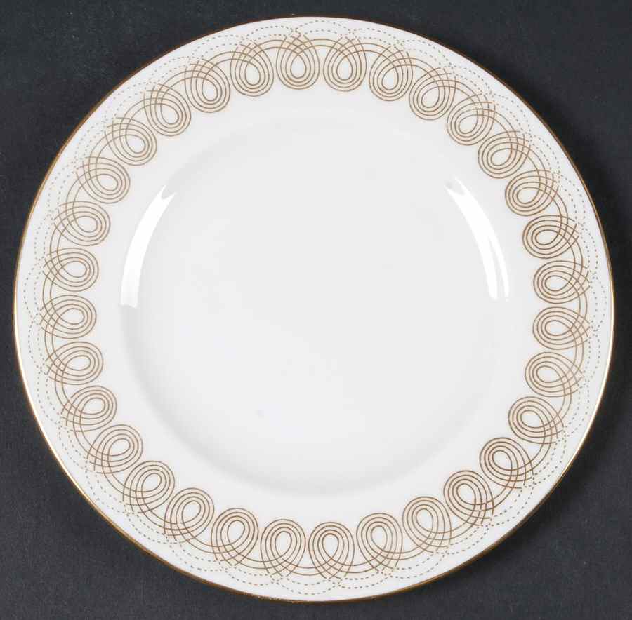 Persephone Gold Dessert/Pie Plate by Wedgwood-1
