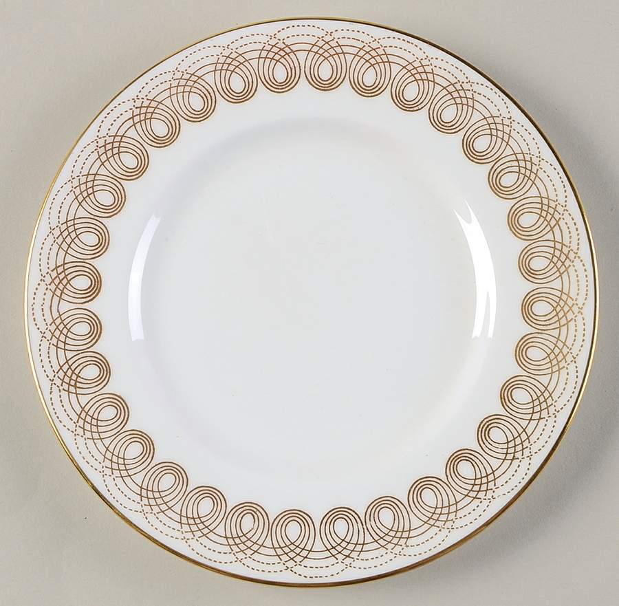 Persephone Gold Bread & Butter Plate by Wedgwood-1