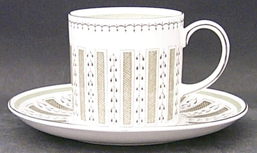Persia Flat Demitasse Cup & Saucer Set by Wedgwood-1