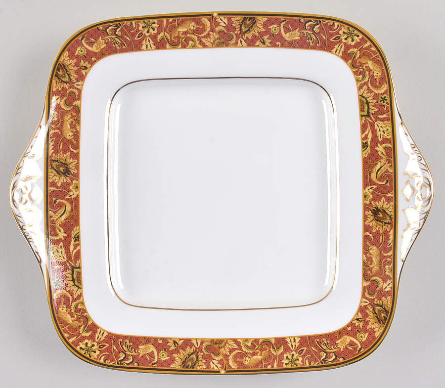 Persia (Newer, 1997) Square Handled Cake Plate by Wedgwood-1