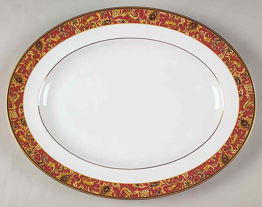 Persia (Newer, 1997) 14" Oval Serving Platter by Wedgwood-1