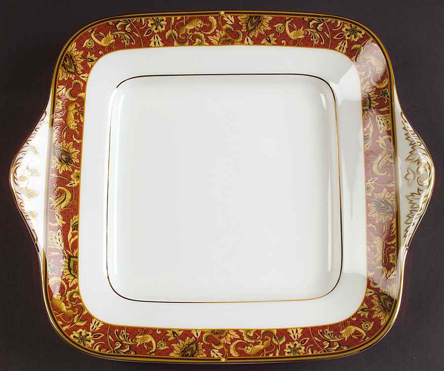 Persia (Newer, 1997) Square Handled Cake Plate by Wedgwood-1