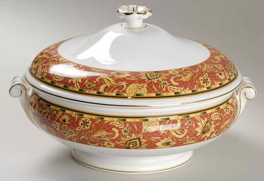 Persia (Newer, 1997) Round Covered Vegetable by Wedgwood-1