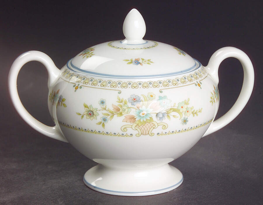 Petersham Leigh Shape Sugar Bowl & Lid by Wedgwood-1
