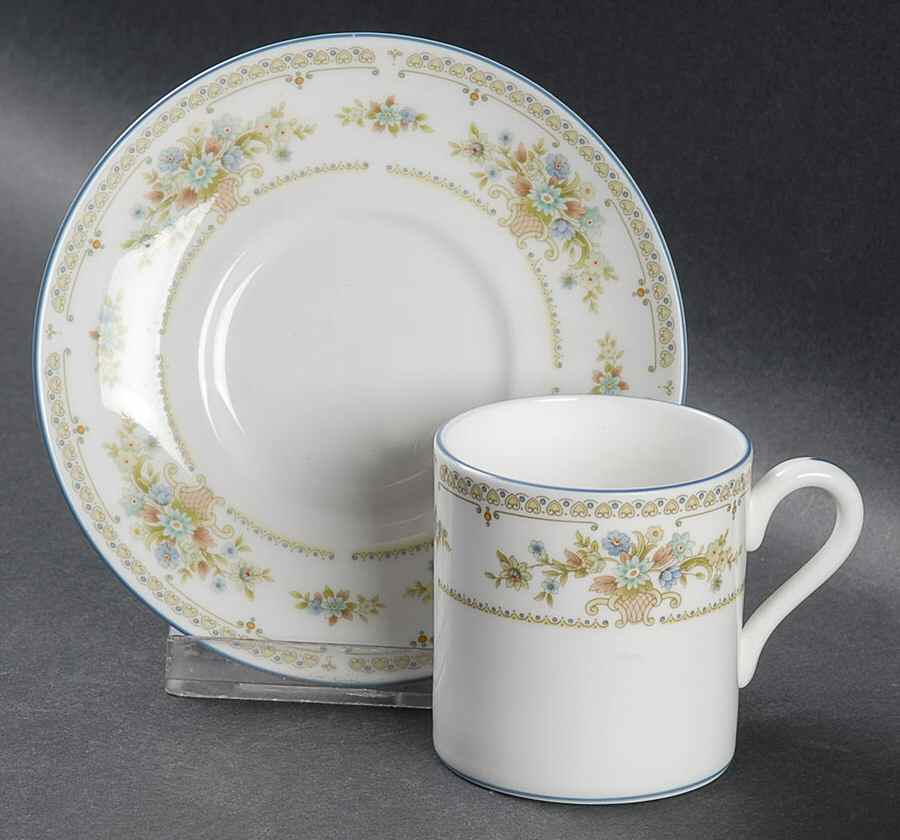 Petersham Bond Shape Demitasse Cup and Saucer Set by Wedgwood-1