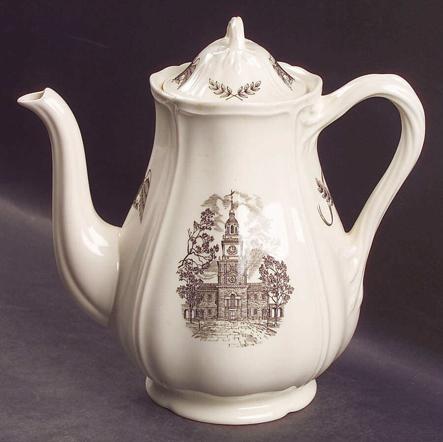 Philadelphia Coffee Pot & Lid by Wedgwood-1
