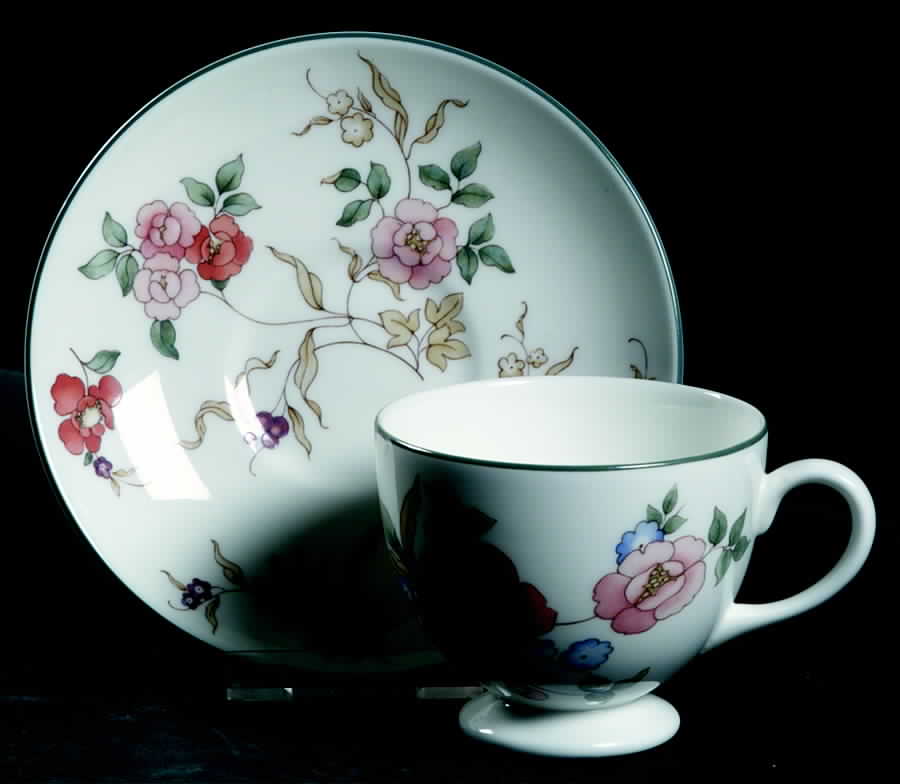 Philippa Footed Cup & Saucer Set by Wedgwood-1