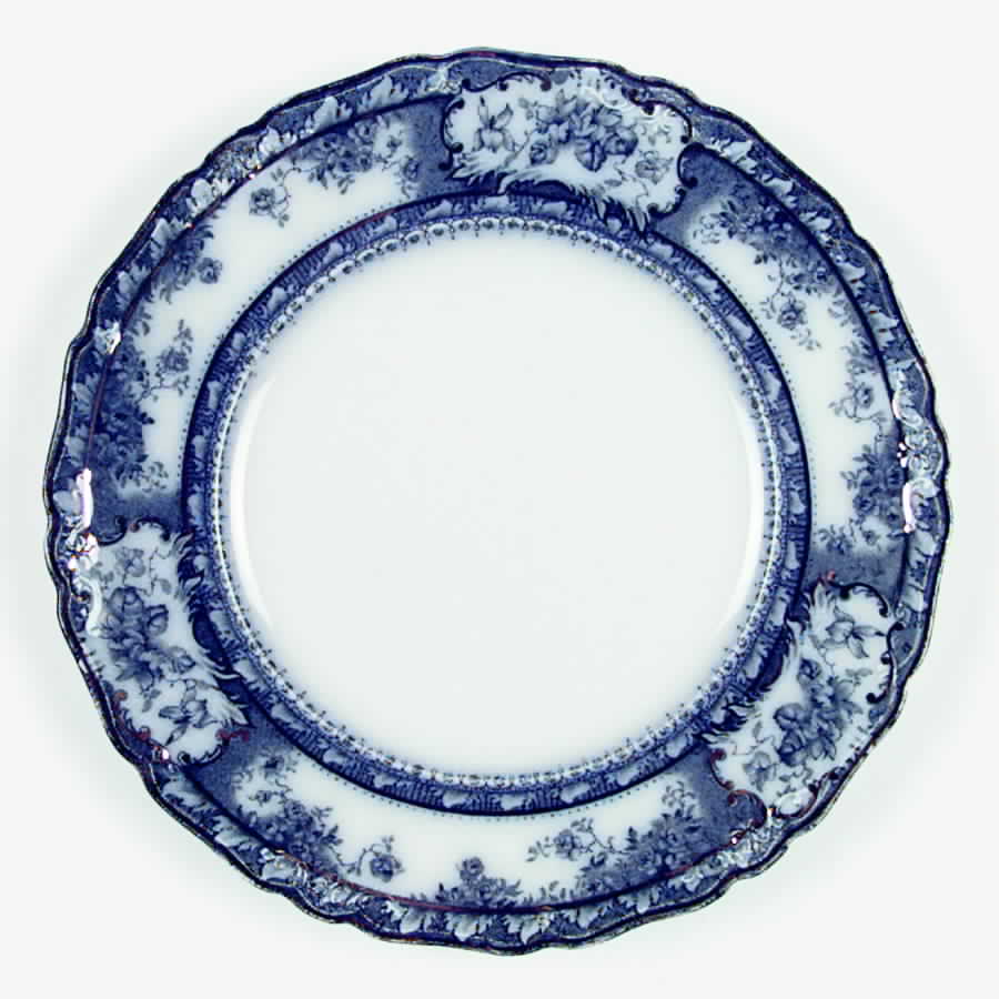 Phoebe Blue (Gold Accents, Gold Trim) Dinner Plate by Wedgwood-1