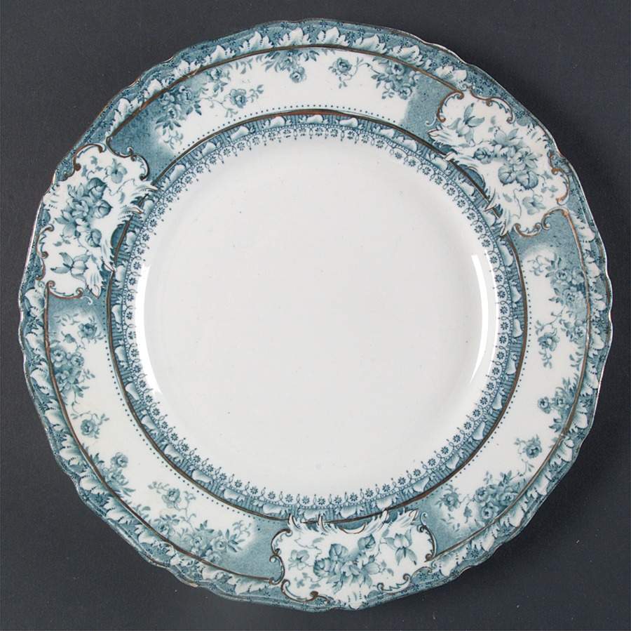 Phoebe Blue Green (Gold Accents, No Trim) Luncheon Plate by Wedgwood-1