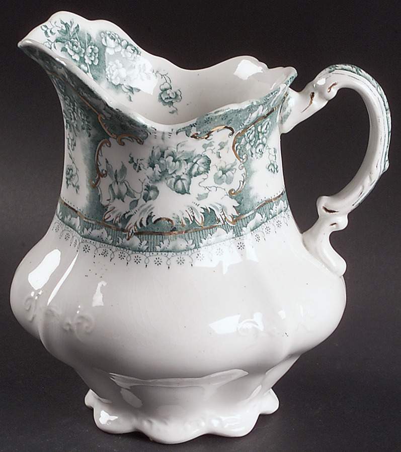 Phoebe Blue Green (Gold Accents, No Trim) Oversize Creamer by Wedgwood-1