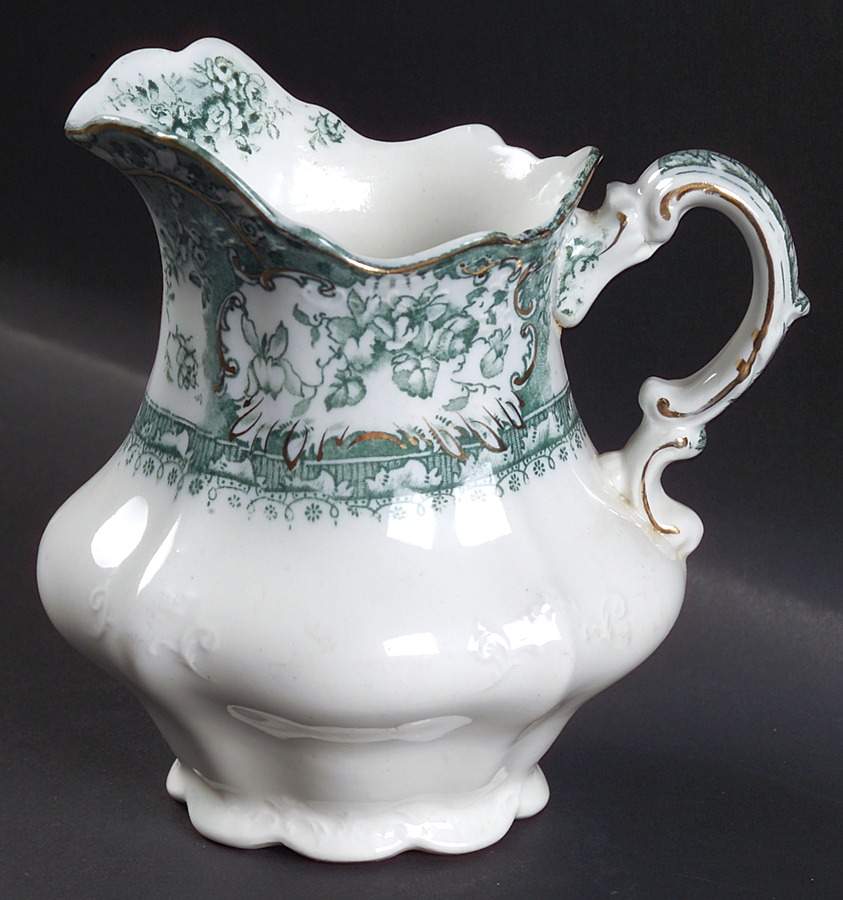 Phoebe Blue Green (Gold Accents, No Trim) Creamer by Wedgwood-1
