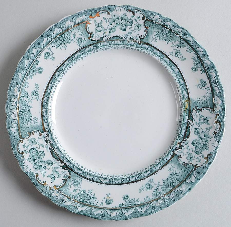 Phoebe Blue Green (Gold Accents, No Trim) Salad Plate by Wedgwood-1