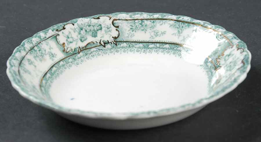 Phoebe Blue Green (Gold Accents, No Trim) Fruit/Dessert (Sauce) Bowl by Wedgwood-1