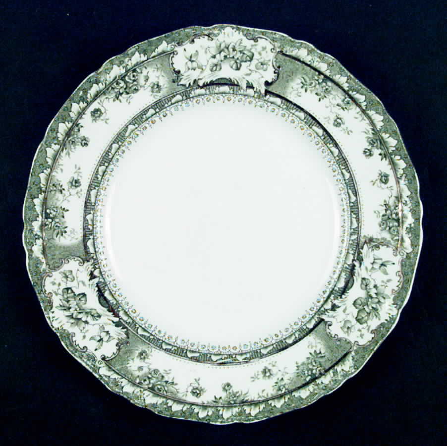 Phoebe Green (Gold Accents, No Trim) Dinner Plate by Wedgwood-1