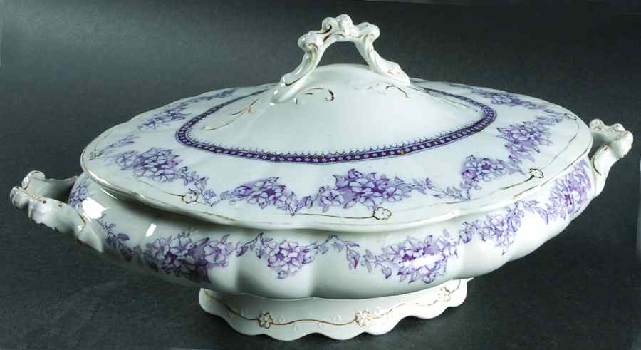 Phyllis Purple Oval Covered Vegetable by Wedgwood-1