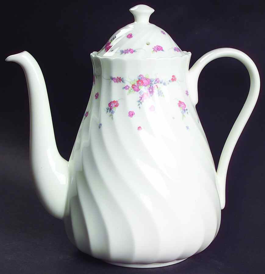 Picardy Coffee Pot & Lid by Wedgwood-1