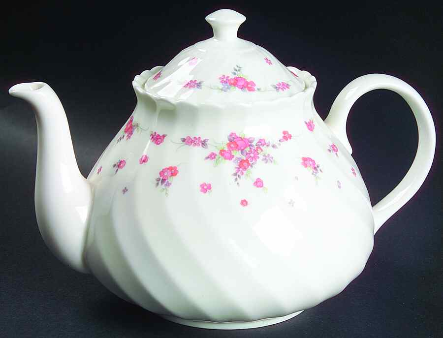 Picardy Teapot & Lid by Wedgwood-1