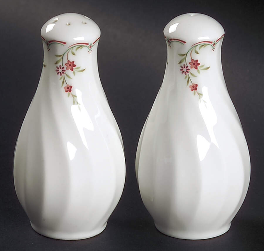 Pink Garland Salt & Pepper Set by Wedgwood-1