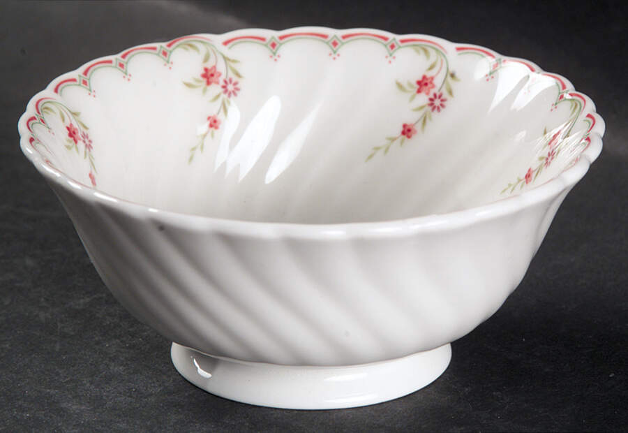 Pink Garland China Sherbet by Wedgwood-1