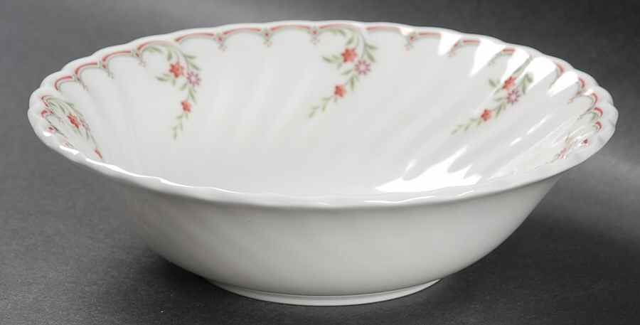 Pink Garland Coupe Cereal Bowl by Wedgwood-1