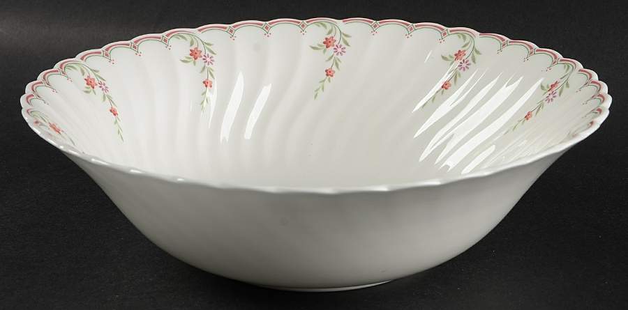 Pink Garland 10" Large Salad Serving Bowl by Wedgwood-1