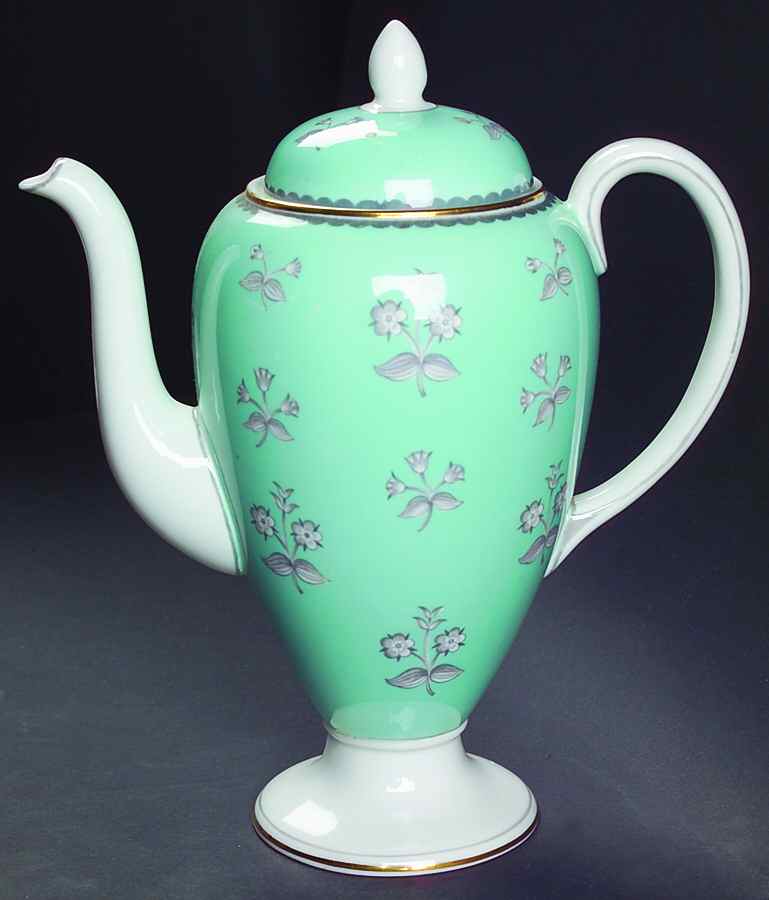 Pimpernel Blue Green Mini Coffee Pot & Lid by Wedgwood-1
