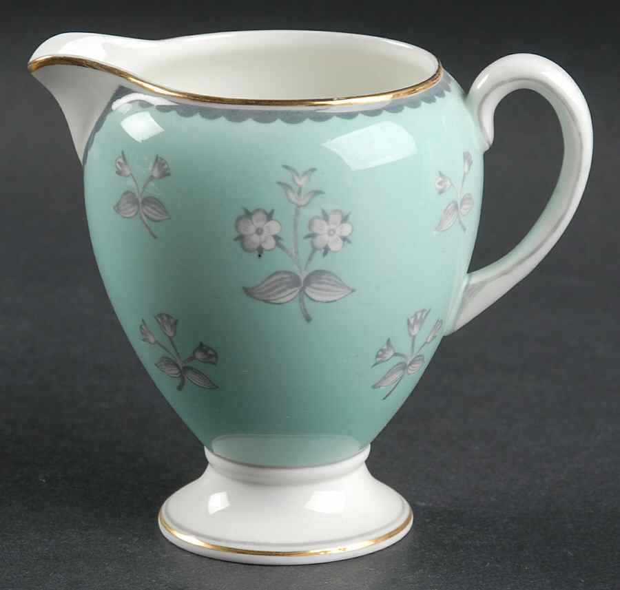 Pimpernel Blue Green Globe Shape Creamer by Wedgwood-1