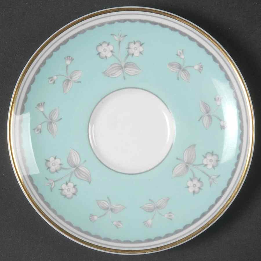 Pimpernel Blue Green Saucer for Demitasse Cup by Wedgwood-1