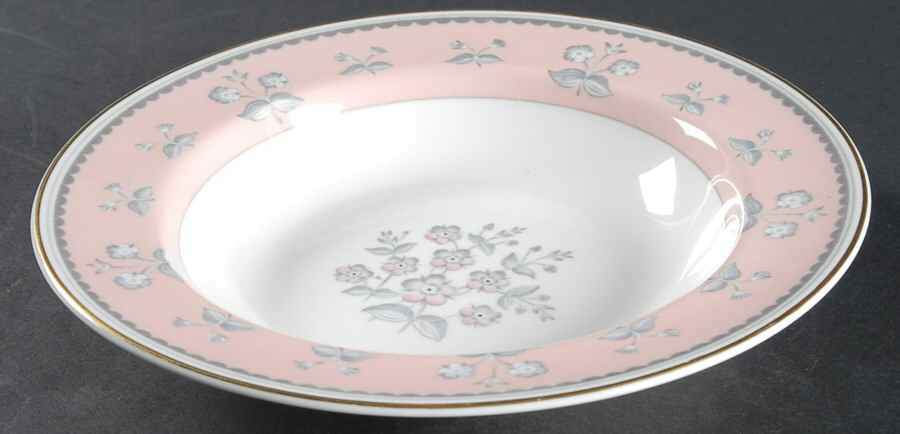 Pimpernel Pink Rim Soup Bowl by Wedgwood-1