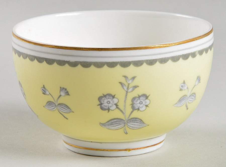 Pimpernel Yellow (Gold Trim) Open Sugar Bowl by Wedgwood-1