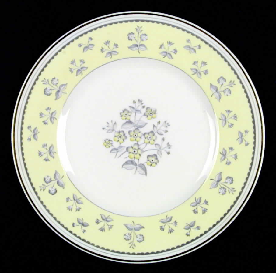 Pimpernel Yellow (Gold Trim) Dinner Plate by Wedgwood-1