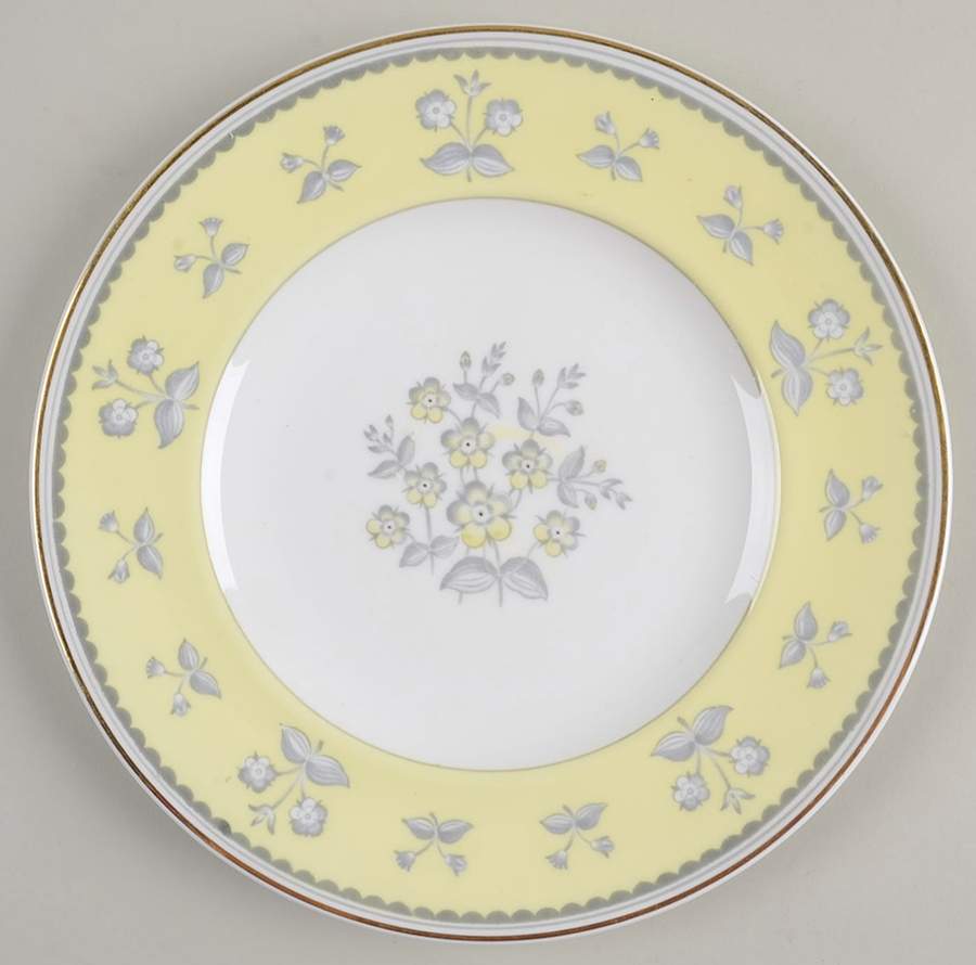 Pimpernel Yellow (Gold Trim) Salad Plate by Wedgwood-1