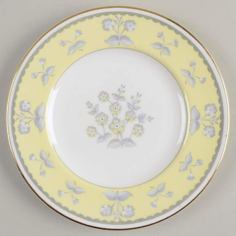 Pimpernel Yellow (Gold Trim) Bread & Butter Plate by Wedgwood-1