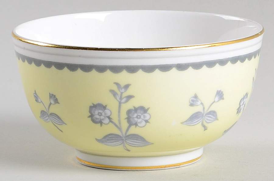 Pimpernel Yellow (Gold Trim) Mini Open Sugar Bowl by Wedgwood-1