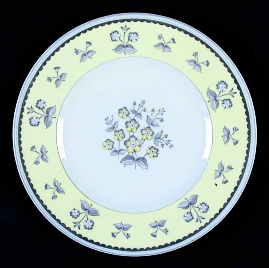 Pimpernel Yellow (Gray Trim) Salad Plate by Wedgwood-1