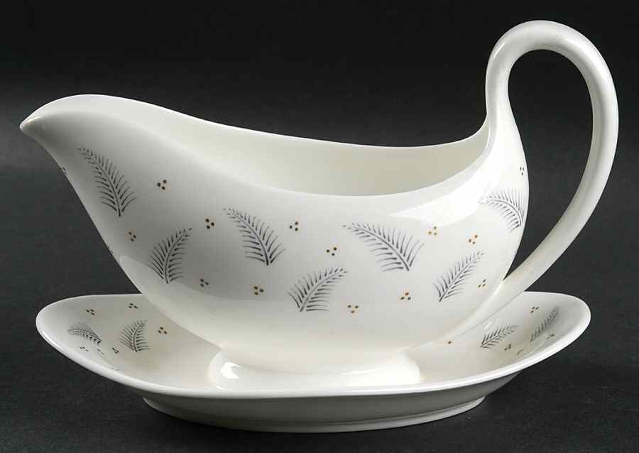 Pinehurst Gravy Boat with Attached Underplate by Wedgwood-1