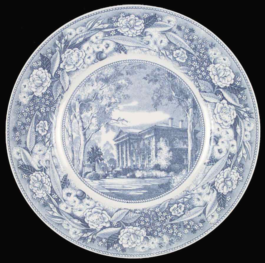 Pomona College Blue Dinner Plate by Wedgwood-1