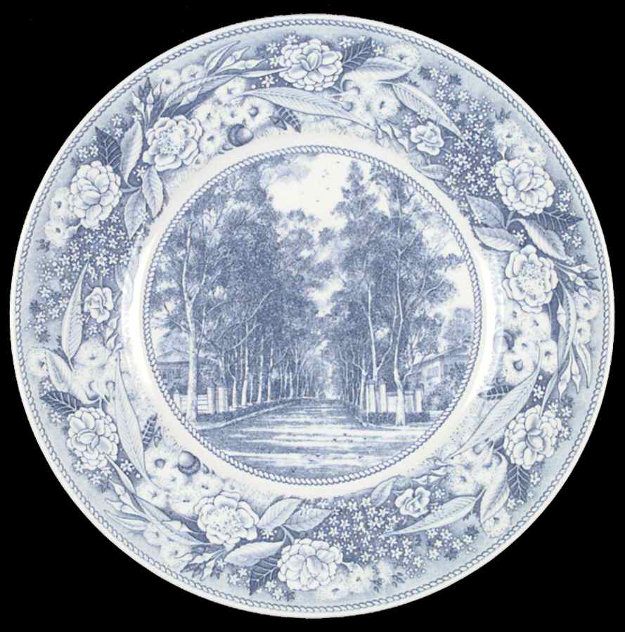 Pomona College Blue Dinner Plate by Wedgwood-1