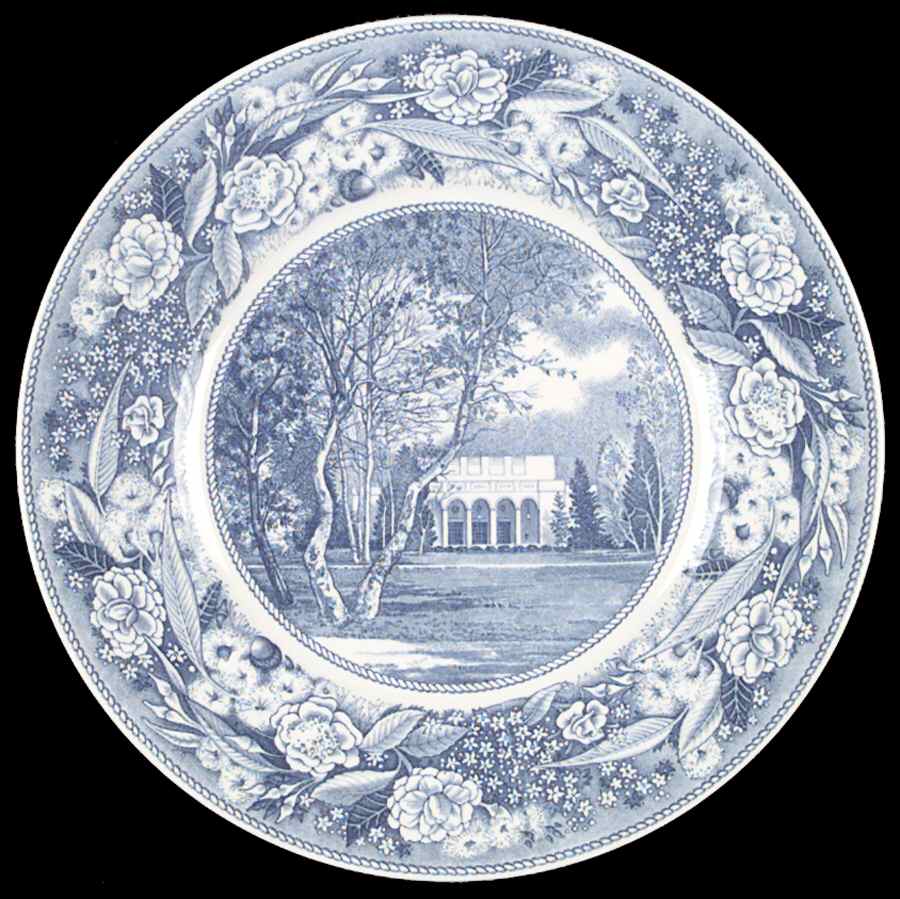 Pomona College Blue Dinner Plate by Wedgwood-1