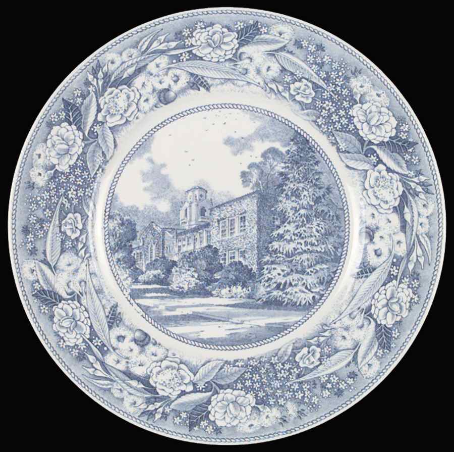 Pomona College Blue Dinner Plate by Wedgwood-1