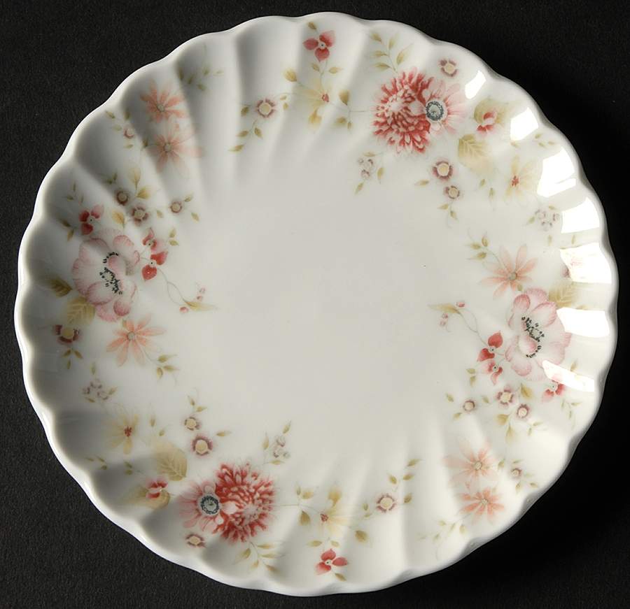 Posy (Sprial Flute) Butter Pat by Wedgwood-1