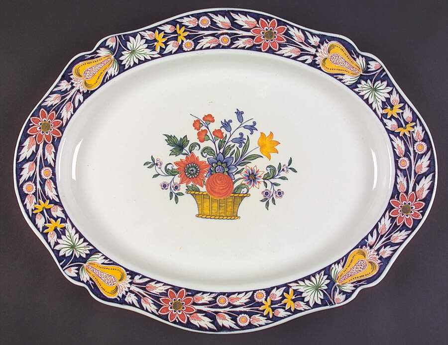 Poterat 17" Oval Serving Platter by Wedgwood-1