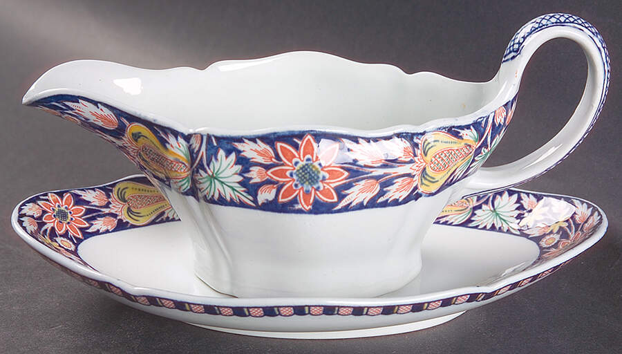 Poterat Gravy Boat & Underplate/Relish by Wedgwood-1