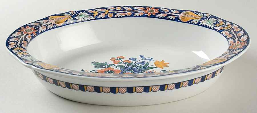 Poterat 10" Oval Vegetable Bowl by Wedgwood-1